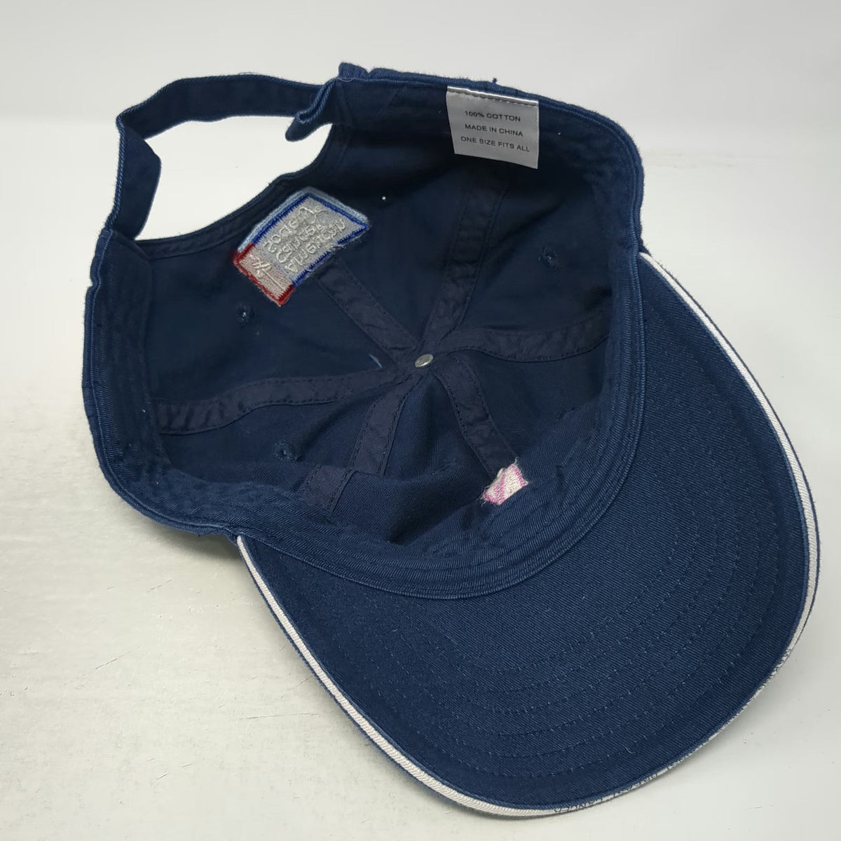 Blue Baseball Cap OSFM Breast Cancer Awareness Pink Ribbon American Cancer Hat