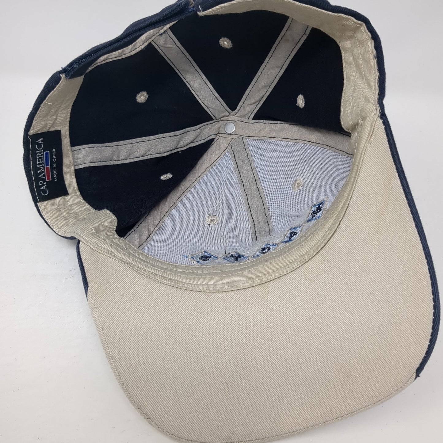 Macto 2011 Strapback Baseball Cap Blue OS Adjustable Embroidered Cap America