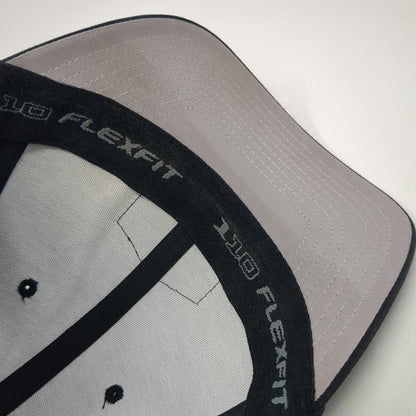 Yupoong Master Restoration Black Trucker Hat One Size Mesh Snapback Flexfit 110