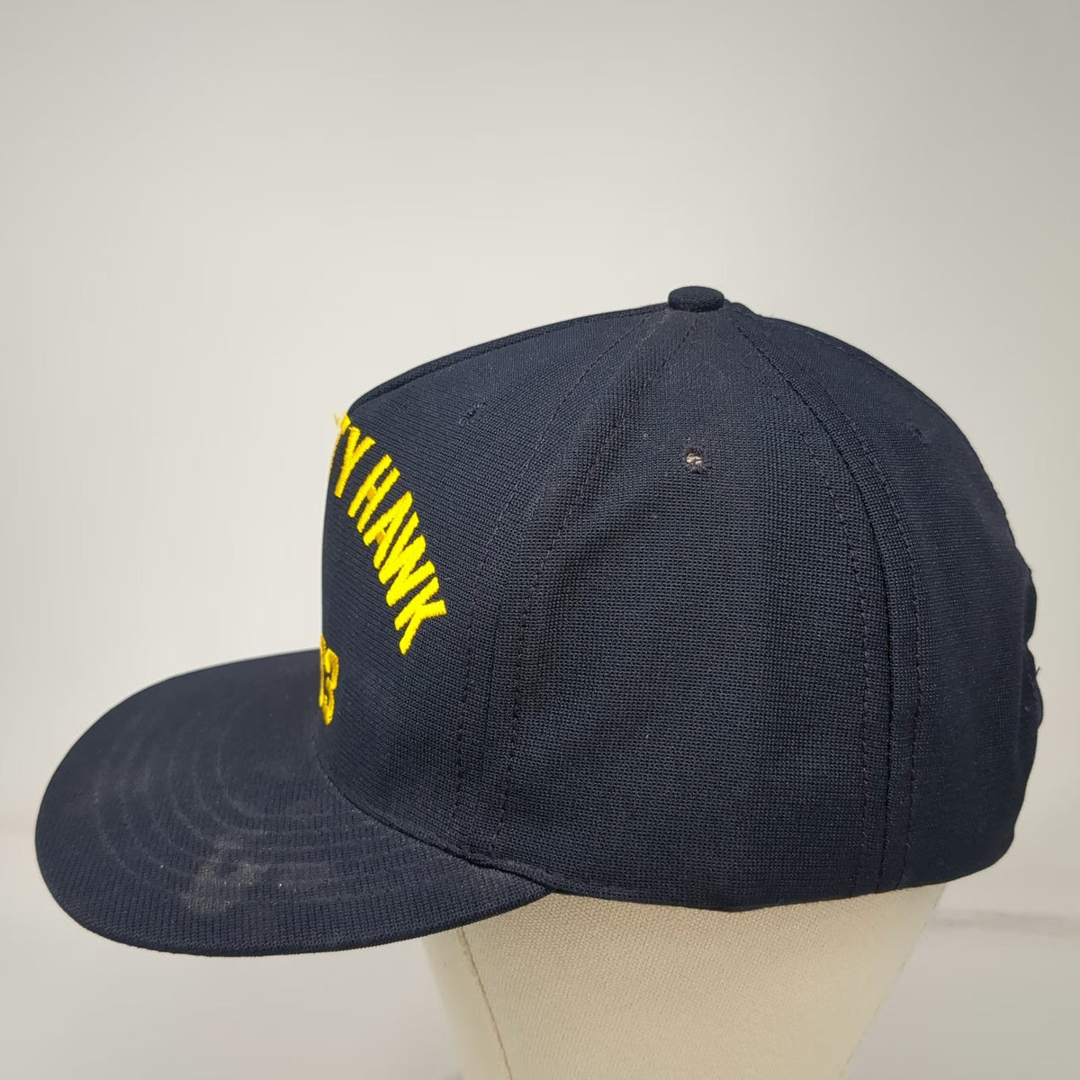 Cran Trends 5 Panel Blue One Size Snapback Hat USS Kitty Hawk CV-63 US Navy