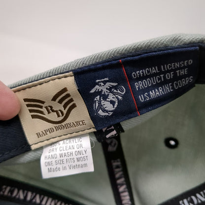 Rapid Dominance United States Marine Corps Snapback Hat Gray One Size USMC EGA
