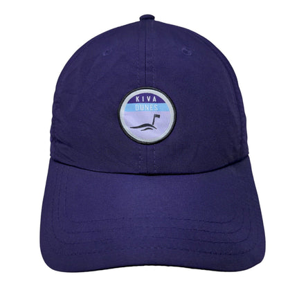 Kiva Dunes Strapback Hat Purple One Size Adjustable Ponytail 6 Panel