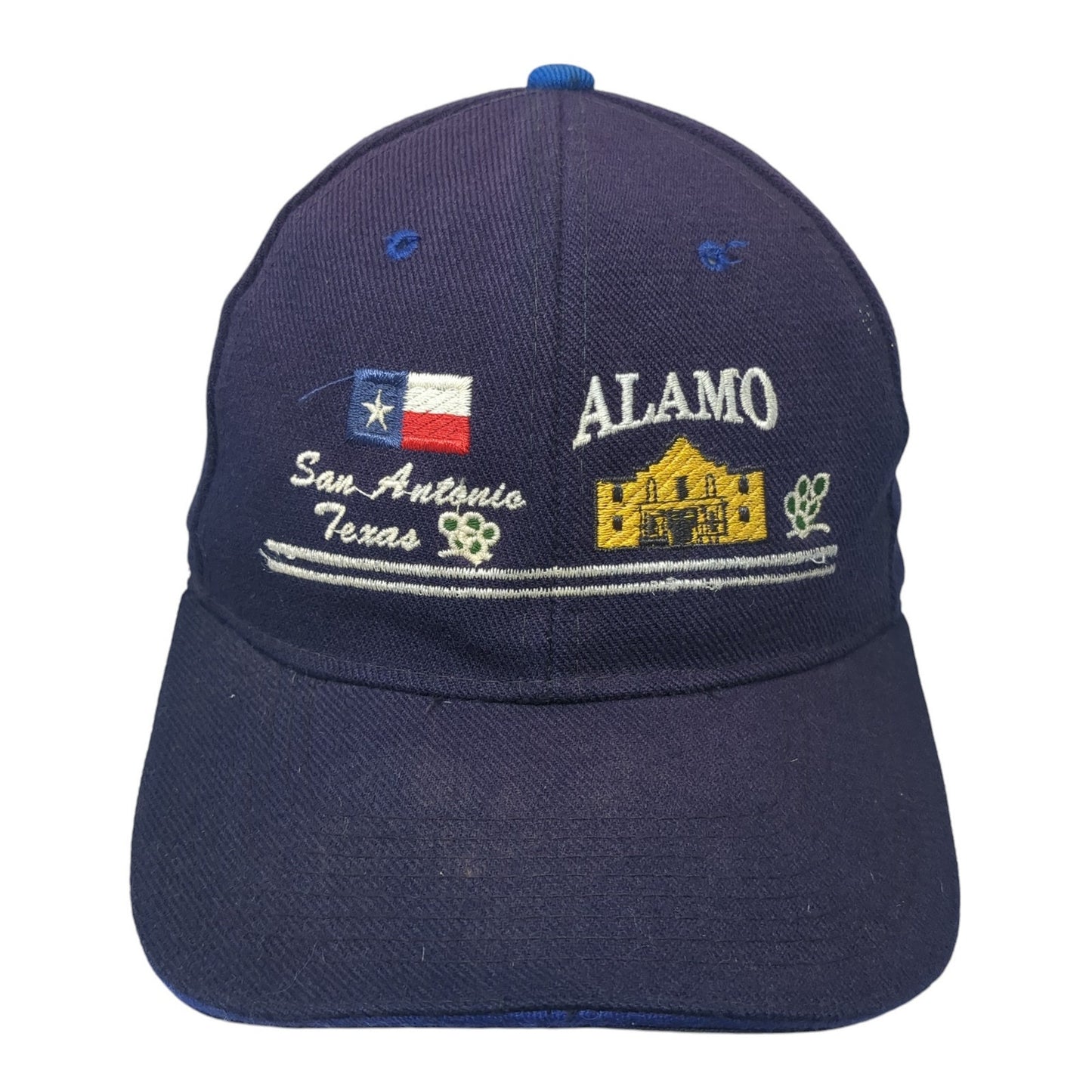 Alamo San Antonio Texas Baseball Cap Blue OS Adjustable Embroidered Patriotic