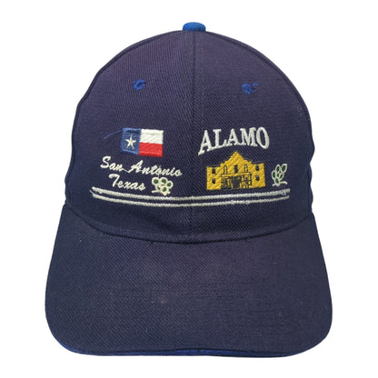 Alamo San Antonio Texas Baseball Cap Blue OS Adjustable Embroidered Patriotic
