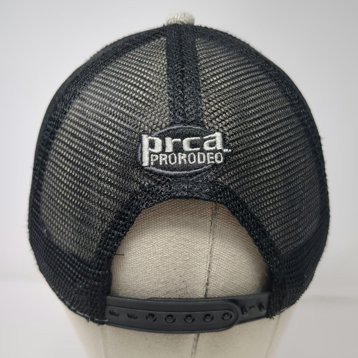 Prorodeo Gear Gray Black Trucker Hat One Size NFR 2017 Wrangler Las Vegas Patch