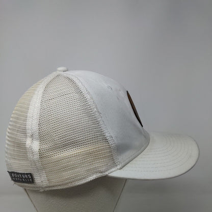 Boaters Republic Snapback Trucker Hat White OS Adjustable Mesh Back 6 Panel