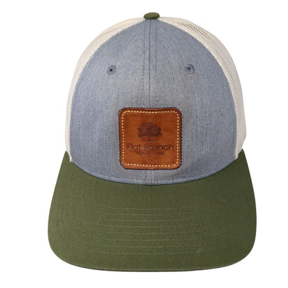 Flat Branch Home Loans Snapback Mesh Back Trucker Hat Multi M/L Patch