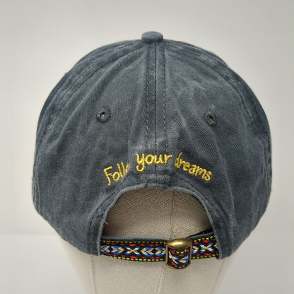 Arrow Follow Your Dreams Slideback Hat Gray OS Adjustable 6 Panel Natural Life