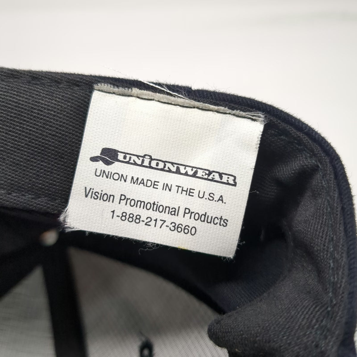 Unionwear Screen Actors Guild Hat Black Baseball Cap One Size Made In USA Logo