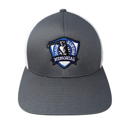Jason Hawkins Memorial Snapback Trucker Hat Gray OS Mesh Back Bronco Motors