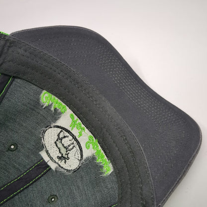 Ouray Trucker Hat Gray Green One Size Chico Hot Springs Montana Moose Snapback