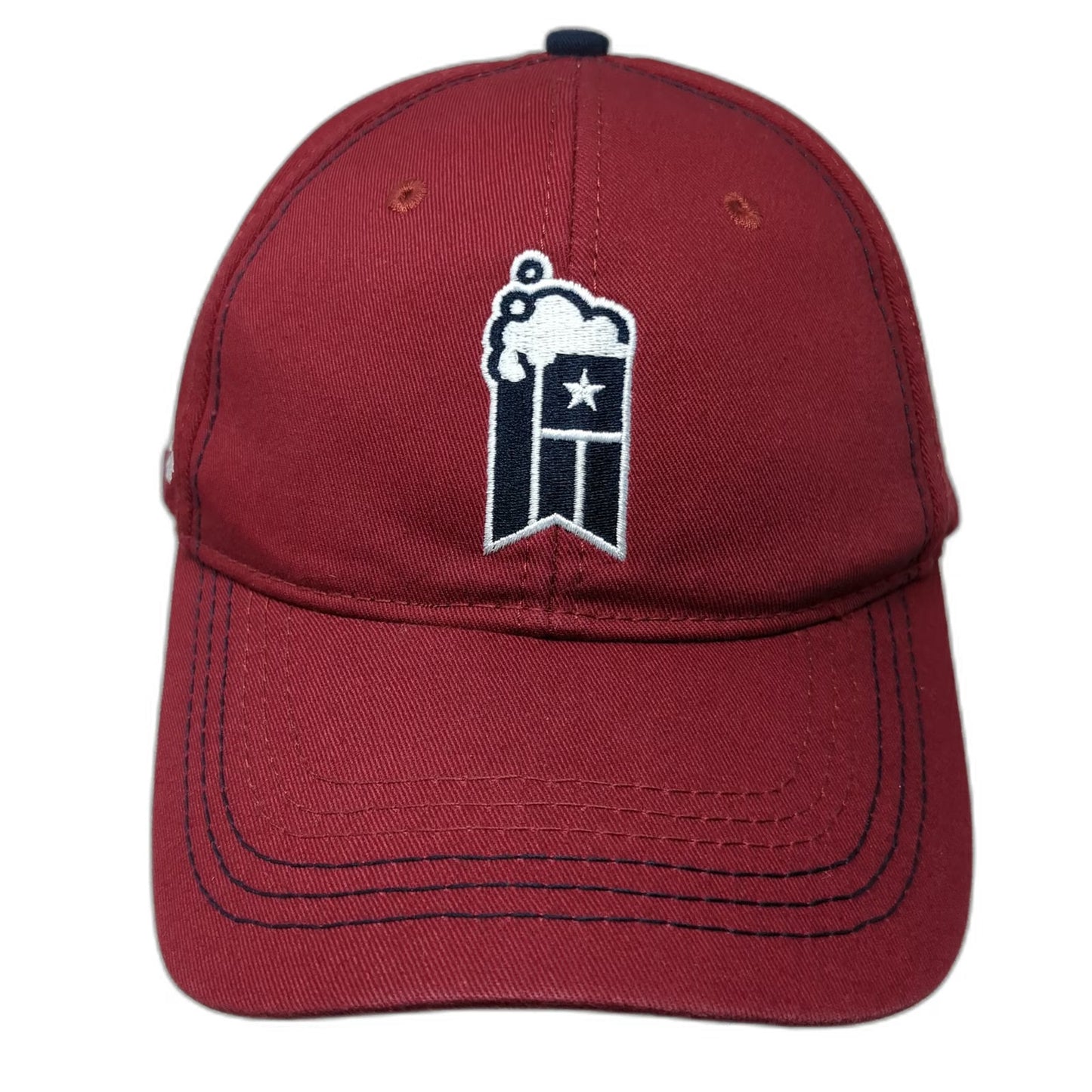 Red Baseball Cap One Size Great American Beer Festival 2014 Brewer Hat Cotton