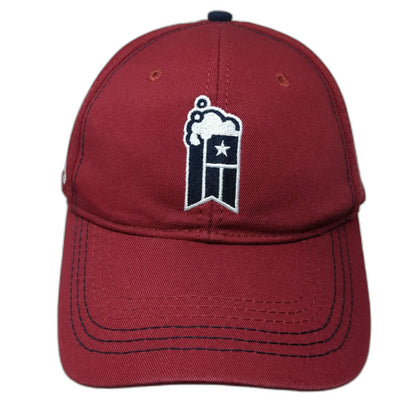 Red Baseball Cap One Size Great American Beer Festival 2014 Brewer Hat Cotton