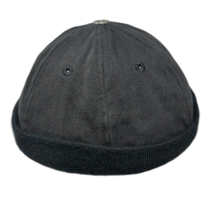 Capsmith Baseball Cap Black One Size Bullet Proof Strapback Brimless Cotton Hat