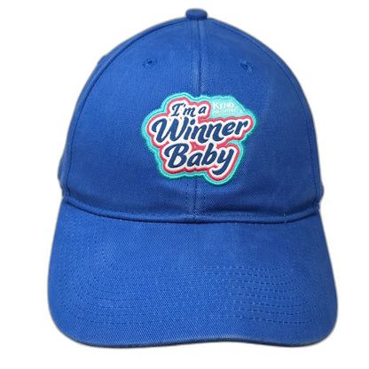 Blue Keno Lottery I'm a Winner Baby Baseball Cap One Size Hat Strapback Curved