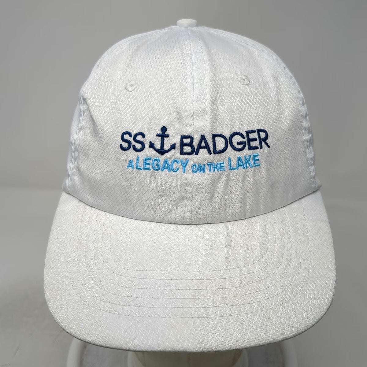 Hit Wear SS Badger Anchor Legacy on the Lake White One Size Baseball Cap Hat