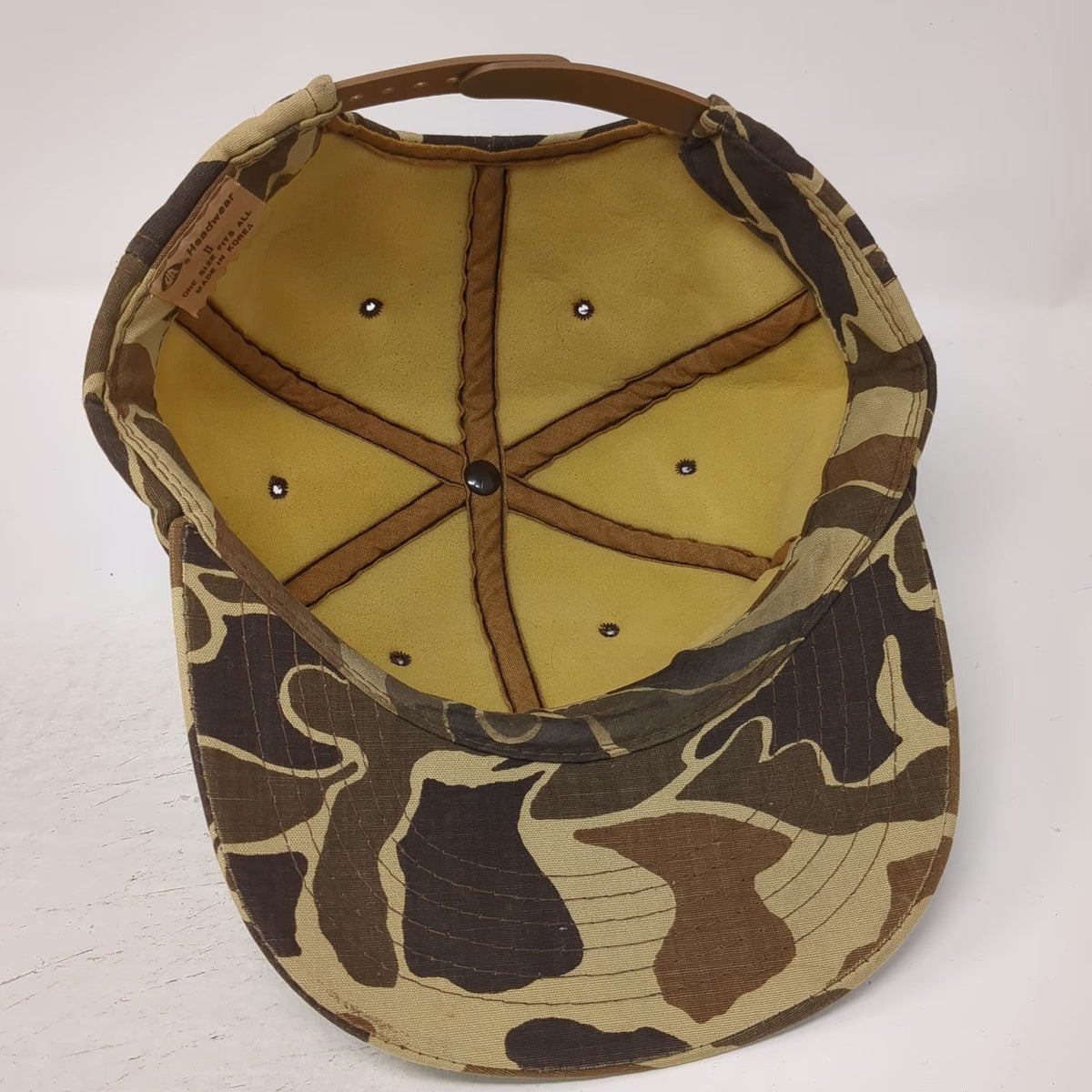 Headwear Snapback Brown One Size Duck Hunter Camo 6 Panel Korea Twill Hat