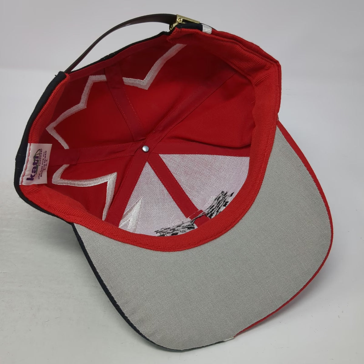 Kati Baseball Cap Red Black One Size Boole Babbage Kickoff 99 Checkered Flag Hat