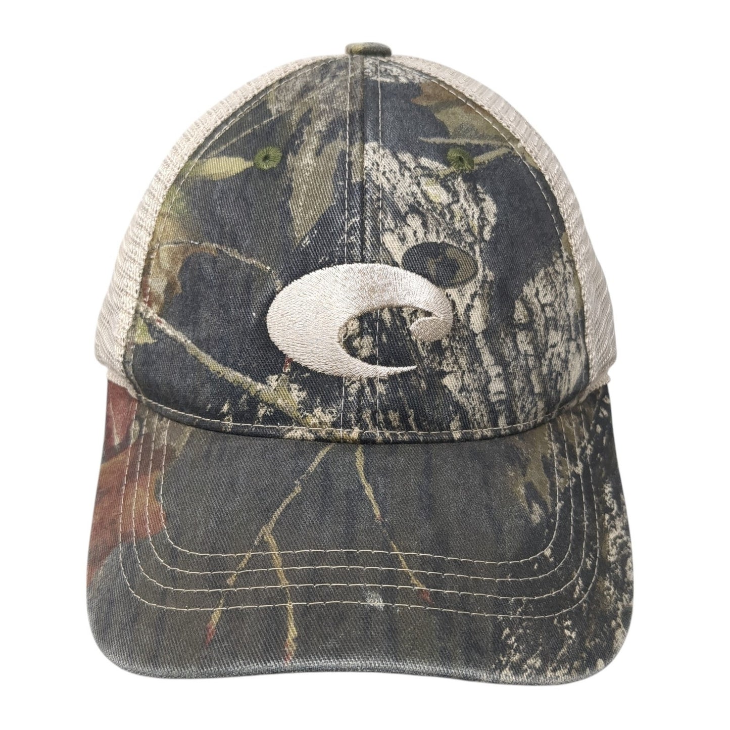 Costa Del Mar Strapback Trucker Hat Multicolor One Size Camo Mesh Back