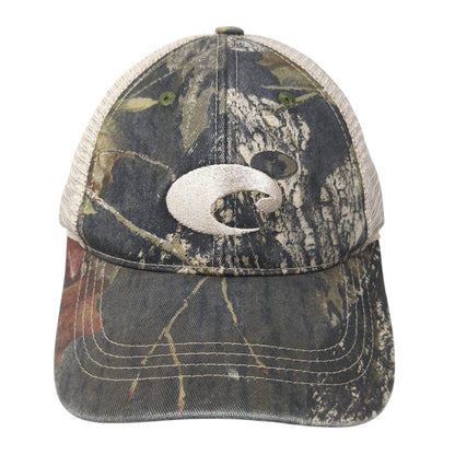 Costa Del Mar Strapback Trucker Hat Multicolor One Size Camo Mesh Back