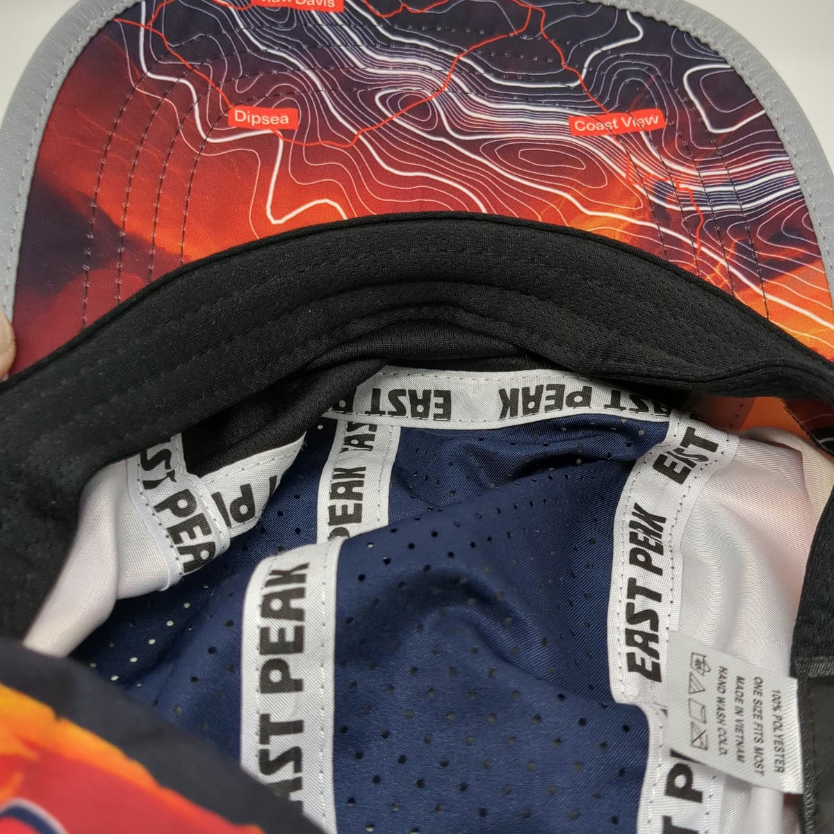 Arc'teryx 5 Panel Blue One Size Hat Tamalpa Headlands 50K Trail Race Reflective