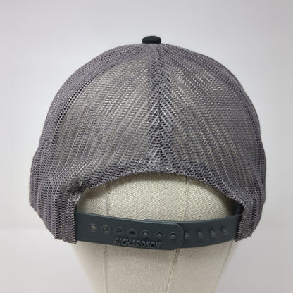 LCS Snapback 112 Trucker Hat Gray One Size Adjustable Mesh Back Richardson