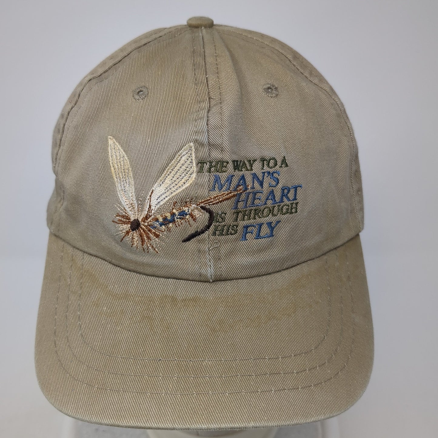 The Way To A Man's Heart Is Through His Fly Slideback Hat Brown One Size