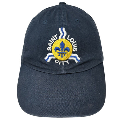 Saint Louis City Slideback Hat Blue One Size Adjustable Embroidered