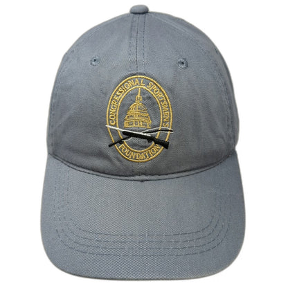 Congressional Sportsmen's Foundation Hat Gray One Size Baseball Cap Slideback
