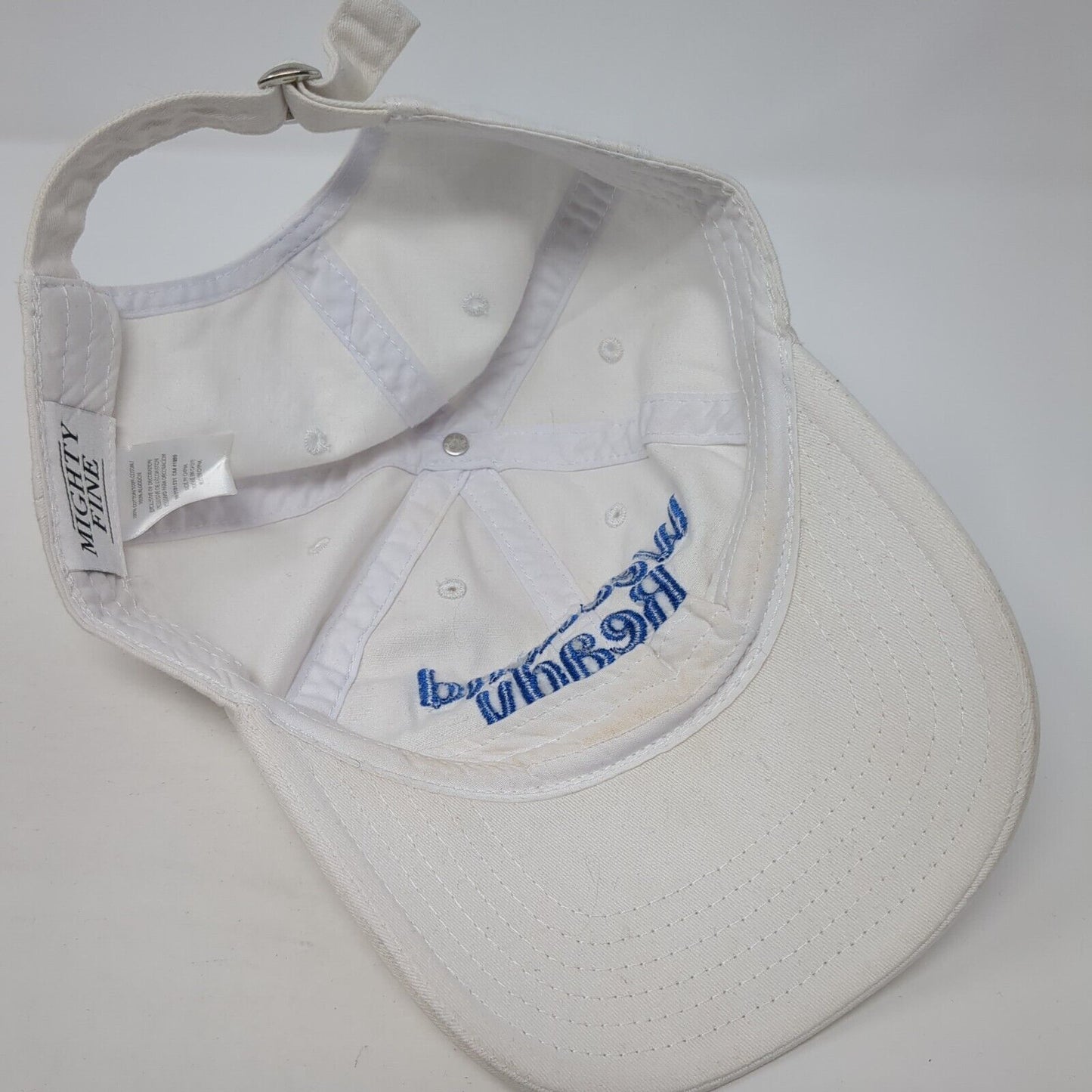 Weekend Ready Slideback Hat White One Size Adjustable Mighty Fine