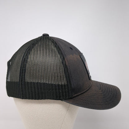Columbia Patch Snapback Trucker Hat Black One Size Mesh Back 6 Panel