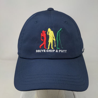 Drive Chip & Putt Volunteer Strapback Hat Blue One Size Adjustable Embroidered