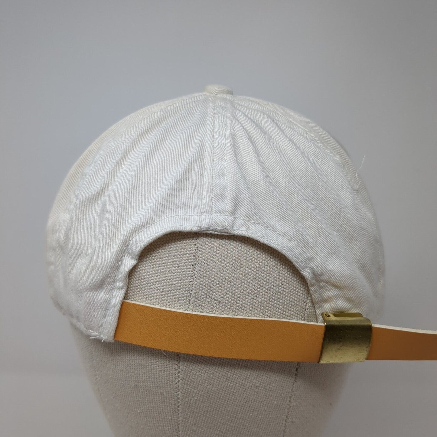 Tommy Hilfiger Slideback Hat White OS Adjustable Embroidered 6 Panel Cotton
