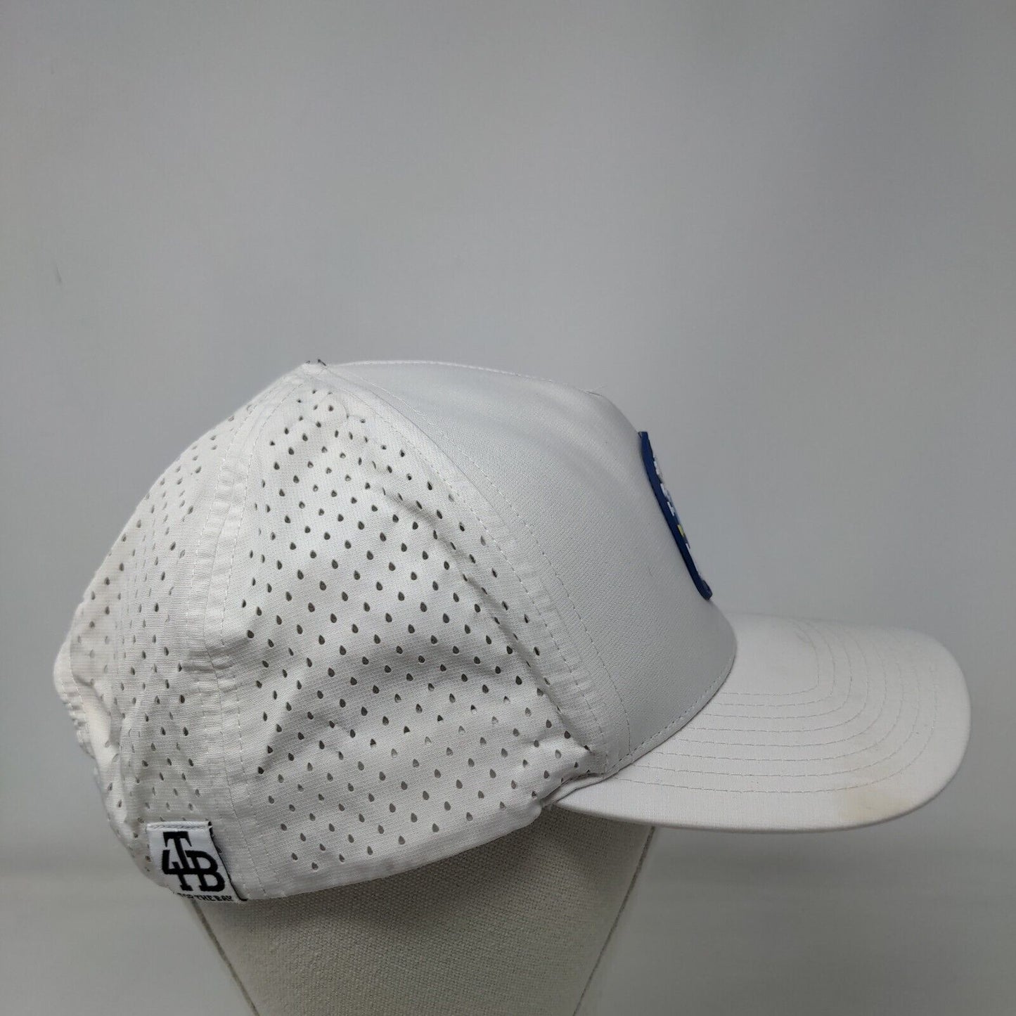 Tampa Bay Baseball Snapback Hat White One Size Breathable Zapped Blackhawk