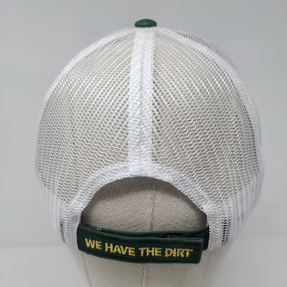 Golden West Pinot Noir Strapback Trucker Hat Green One Size Mesh Back MV3 Cotton