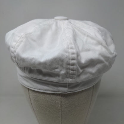 Unbranded Women's Cadet Cap White 100% Polyester Blank Poofy