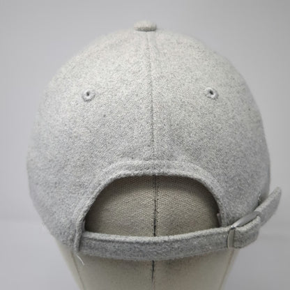 Aeropostale Baseball Cap Gray One Size Wool Blend Adjustable Slideback Hat