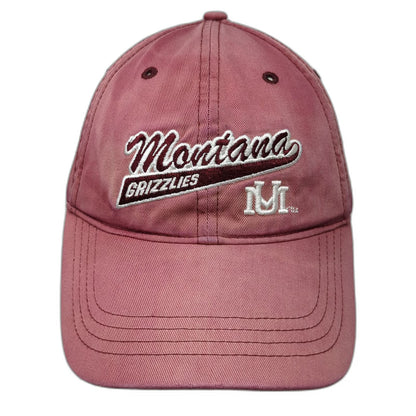 Montana Grizzlies NCAA Ouray Cap Hat Red One Size Strapback Curved Brim Cotton