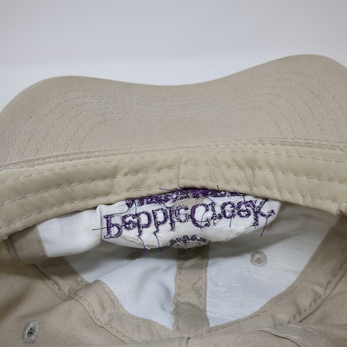Apollo Baseball Cap Beige Purple One Size PebbleCreek Robson Resort Golf Hat
