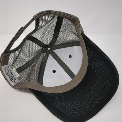 Idaho Snapback Trucker Hat Black OS Adjustable Mesh Back Arcadian Outfitters