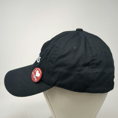 Yupoong Baseball Cap Black One Size NH PBS Logo Hat Adjustable Slideback Pin