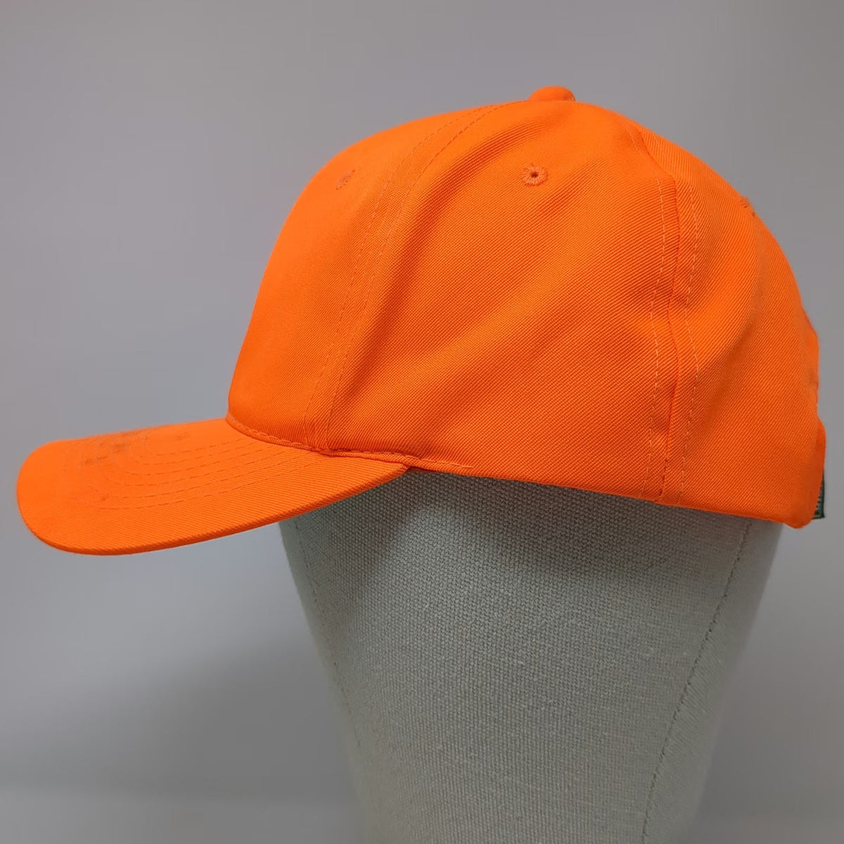 Outdoor Cap Snapback Orange OSFM Green Underbrim Blank Structured 6 Panel Hat