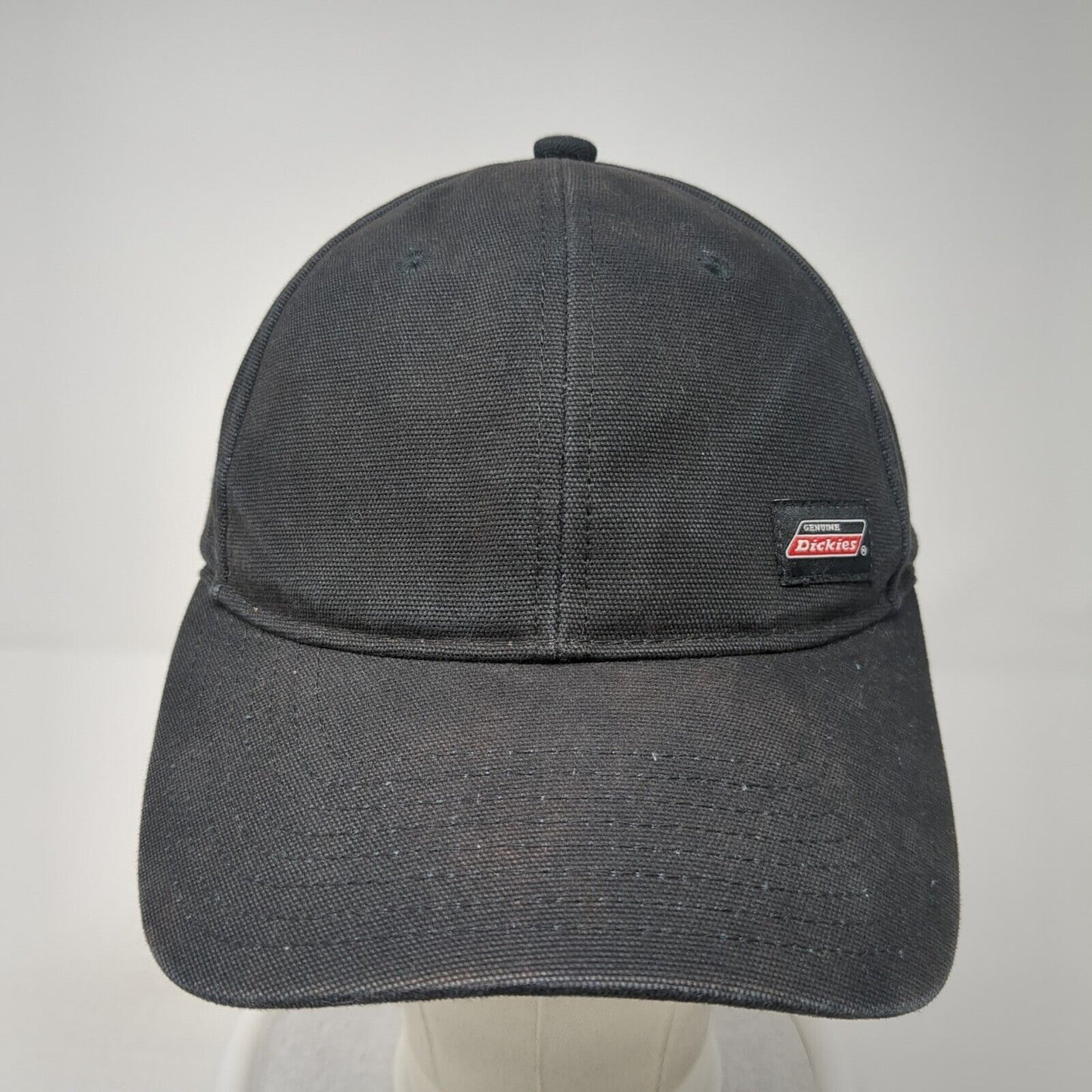 Genuine Dickies Snapback Hat Black One Size Adjustable Vented Holes 6 Panel