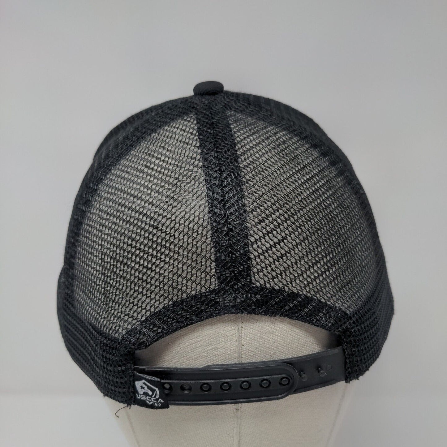 USCCA Snapback Mesh Back Trucker Hat Black OSFA Adjustable Embroidered