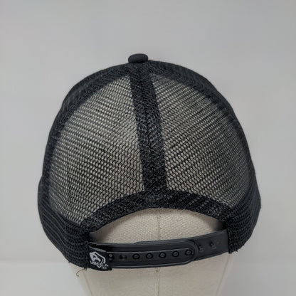 USCCA Snapback Mesh Back Trucker Hat Black OSFA Adjustable Embroidered