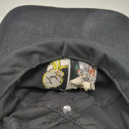 Looney Tunes Snapback Black One Size Hat Bugs Bunny Tweety Postage Stamp 1997
