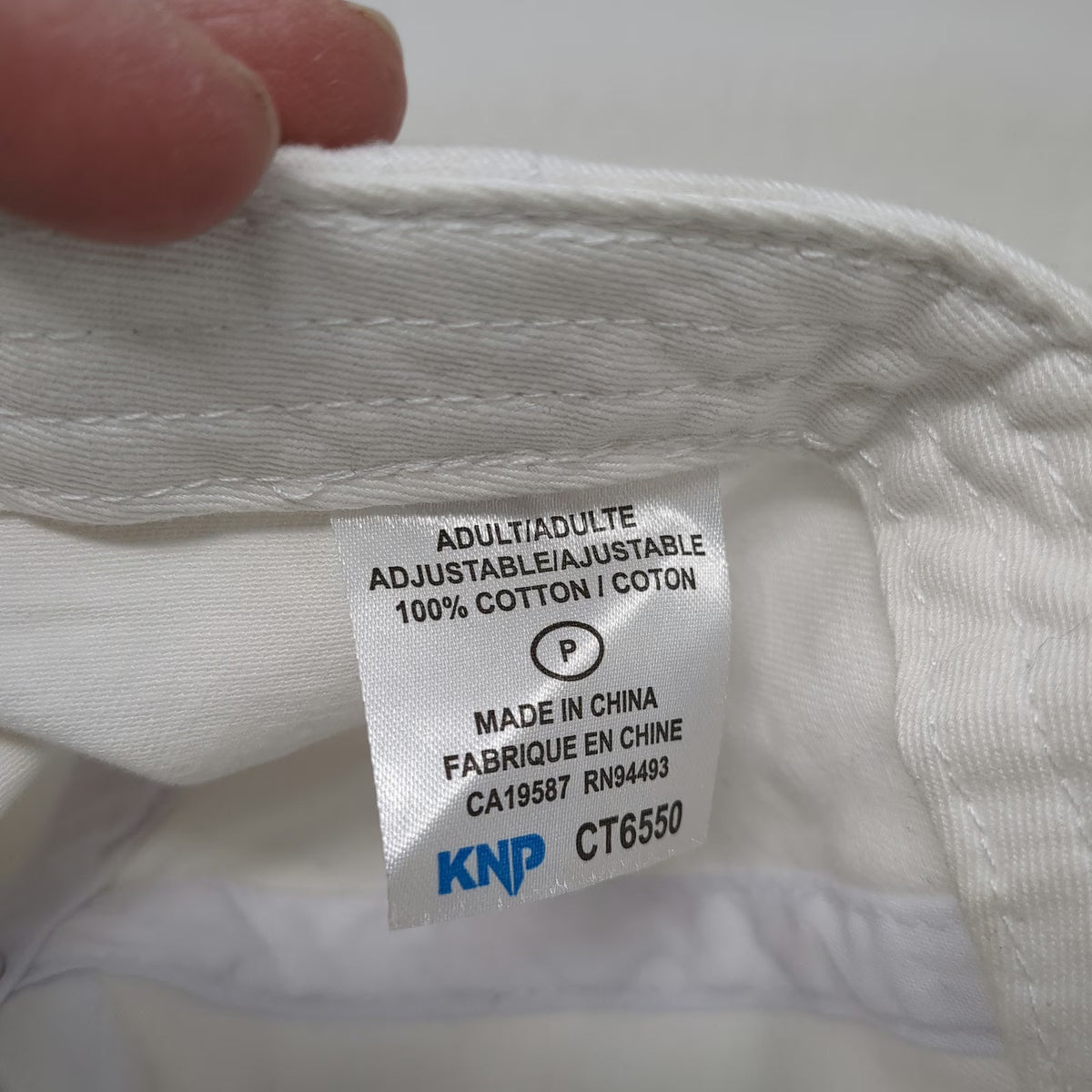 KNP USA Hockey National Championships 2024 White One Size Baseball Cap Hat