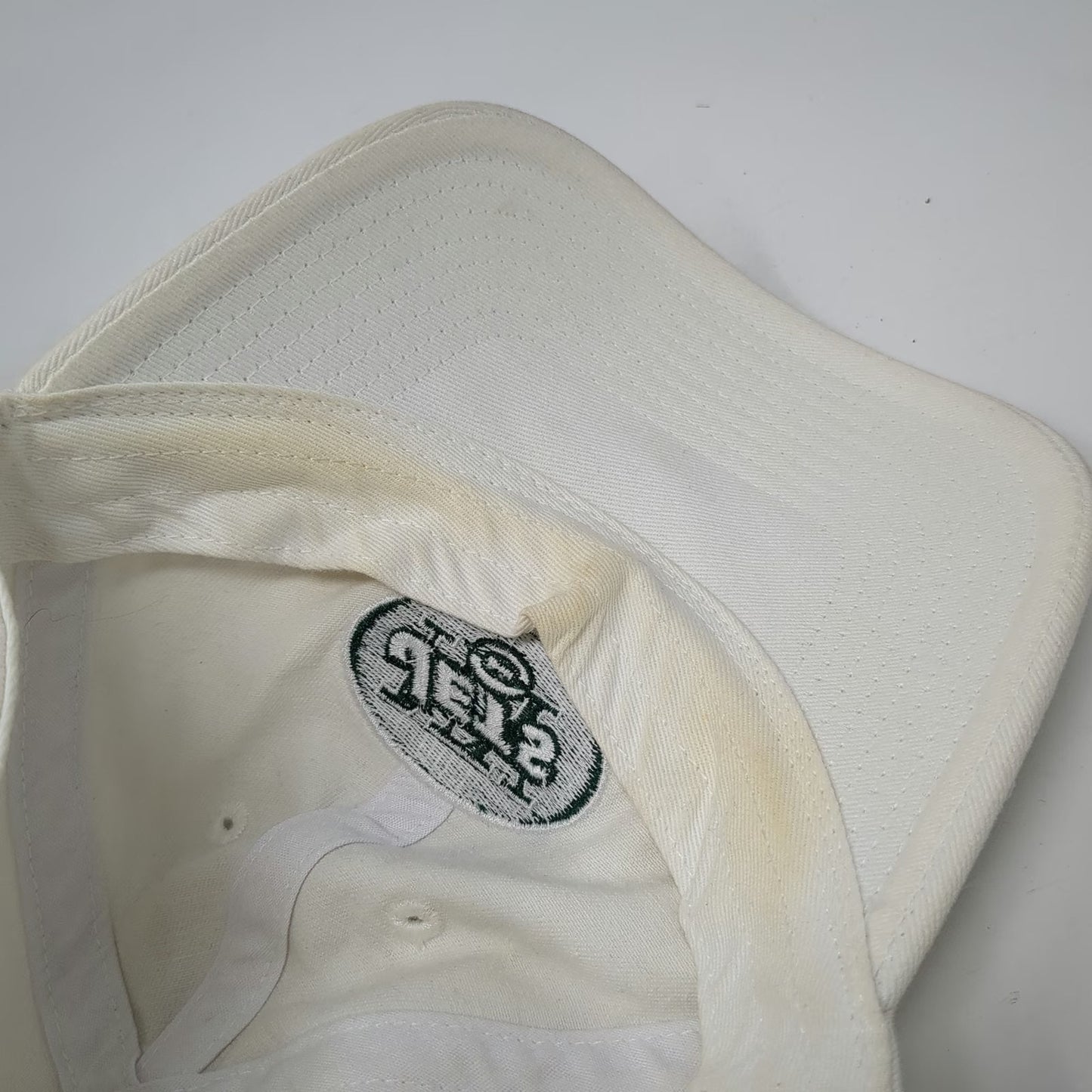 New York Jets NFL Team Apparel Cap White One Size Studded Slideback Logo Hat