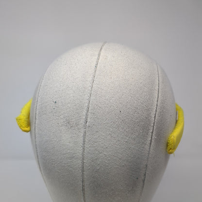 Unbranded Sun Visor Golf Hat Yellow One Size Adjustable Clip Wide Brim Blank
