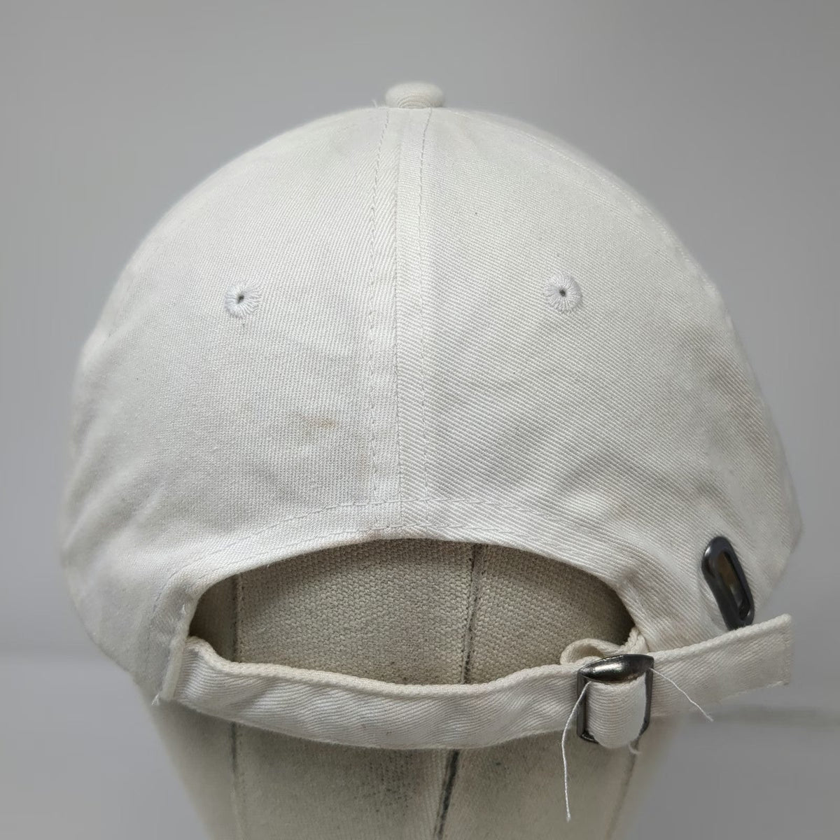 Spencer's Baseball Cap White One Size Titties Black Script Adjustable Cotton Hat